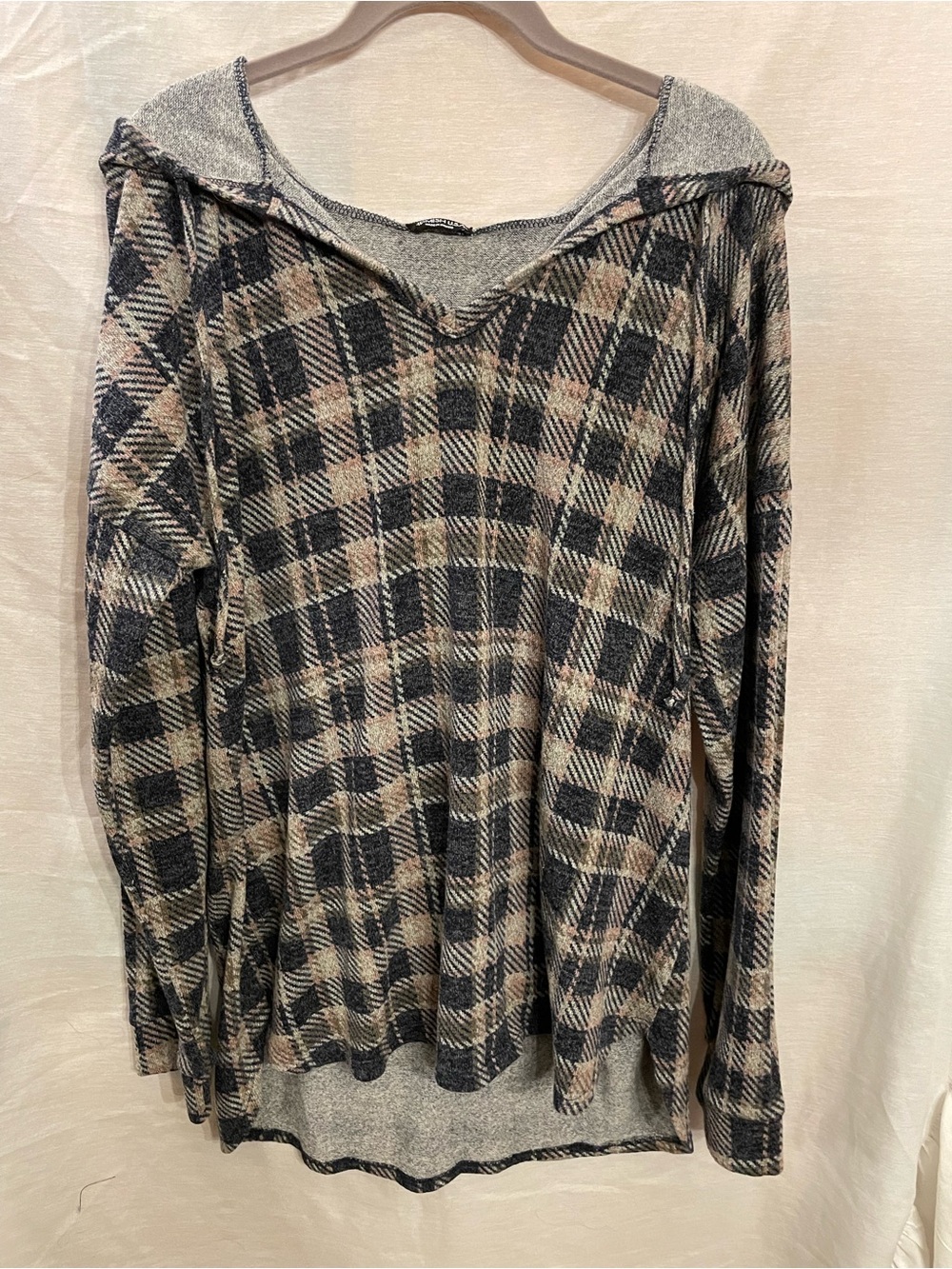 HEIMISH USA Plaid Hooded Top